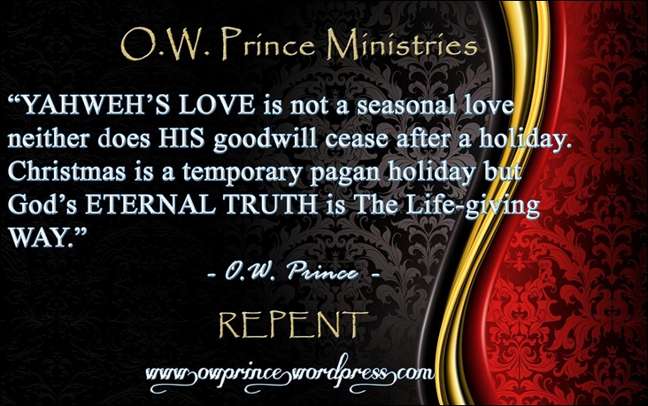 OWP Ministries GODs LOVE Is LIFE ETERNAL